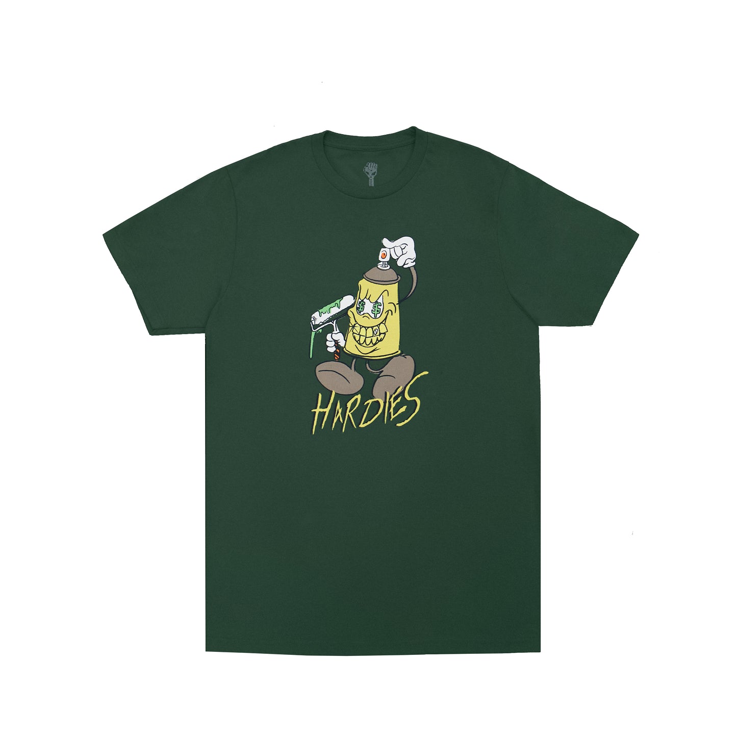 Paid 2 spray tee green