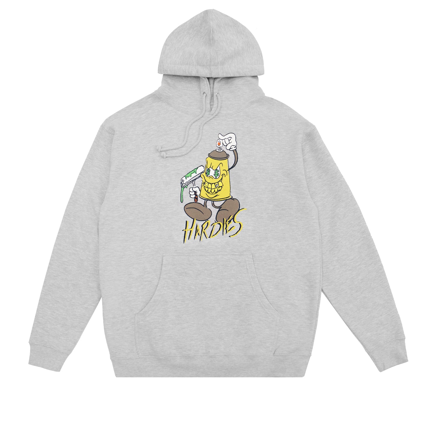 Paid 2 spray pullover hoodie grey